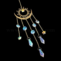 Brass Big Pendant Decorations&nbsp;HJEW-M005-04C-G