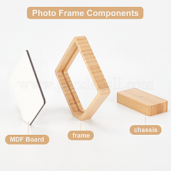 MDF Board Heat Transfer Blanks Photo Frame&nbsp;DIY-WH0204-74