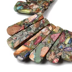 Synthetic Regalite/Imperial Jasper/Sea Sediment Jasper Beads Strands&nbsp;G-E377-09B