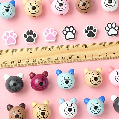 40Pcs 10 Styles Natural Wooden Beads&nbsp;WOOD-FS0001-35