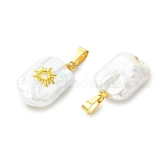 3Pcs 3 Styles Natural Baroque Keshi Pearl Pendants&nbsp;PALLOY-JF05626