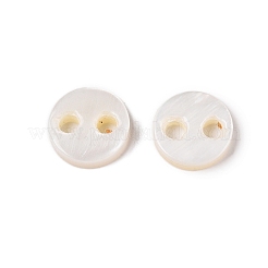 Natural Freshwater Shell Buttons&nbsp;SHEL-N036-04
