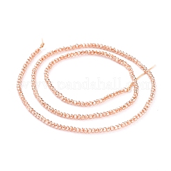 Electroplate Glass Beads Strands&nbsp;EGLA-F149-PL-02
