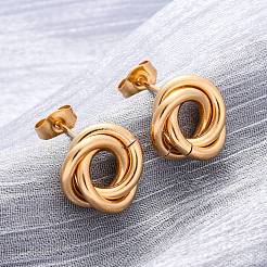 304 Stainless Steel Stud Earrings&nbsp;EJEW-L241-02G