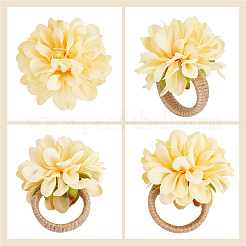 12Pcs Jute Braided Napkin Rings&nbsp;DJEW-CP0001-43