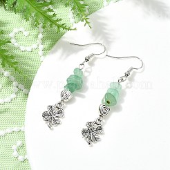 Natural Mixed Stone Chip Dangle Earrings Set for Women&nbsp;EJEW-JE06249