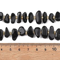 Natural Black Onyx(Dyed & Heated) Beads Strands&nbsp;G-F821-A03-01