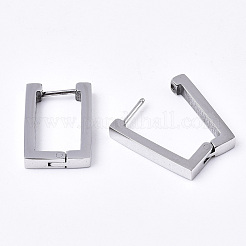 Tarnish Resistant 304 Stainless Steel Huggie Hoop Earrings&nbsp;LS-EJEW-N016-005