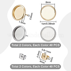 304 Stainless Steel Stud Earring Findings&nbsp;STAS-UN0065-03