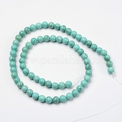 Natural Magnesite Beaded Strands&nbsp;TURQ-P027-21-6mm