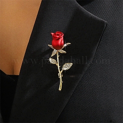 Rose Alloy Enamel Brooches&nbsp;PW-WG7E3FB-01