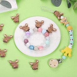 10Pcs Cartoon Elk Silicone Beads&nbsp;JX706A
