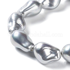Electroplated Glass Imitation Pearl Beads Strands&nbsp;BSHE-G035-01A-01-1