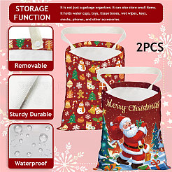 2Pcs 2 Styles Printed Polyester Hanging Car Trash Bags&nbsp;ABAG-DR0001-17