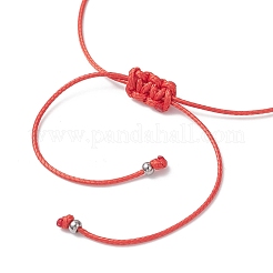 Natural Eyeless Obsidian 
& Malaysia Jade Beads with Braided Korean Waxed Polyester Cord Bracelets&nbsp;BJEW-JB12887-01