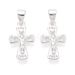 925 Sterling Silver Jesus Cross Pendants&nbsp;STER-N016-121S