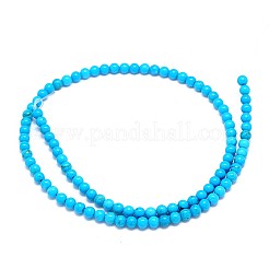 Natural Magnesite Round Bead Strands&nbsp;TURQ-E022-38C-4mm