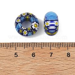 Handmade Millefiori Lampwork European Beads&nbsp;LA-CBA4BF9-01B