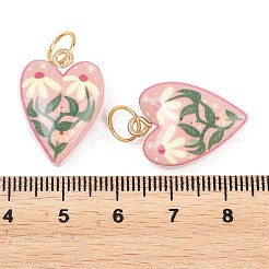 Printed Opaque Acrylic Pendants&nbsp;SACR-P036-01F-G