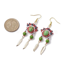 Iron Dangle Stud Earring&nbsp;EJEW-MZ00189-02