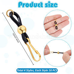 40Pcs 4 Style Silicone Findings&nbsp;HJEW-PH02172