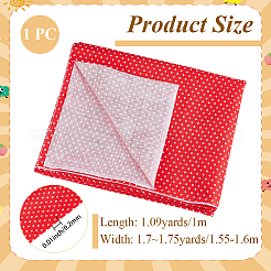 1M Polka Dot Pattern Cotton Fabric&nbsp;DIY-CY0003-52A