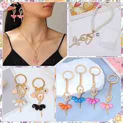 24Pcs 12 Colors Alloy Big Pendants&nbsp;FIND-ME0002-15