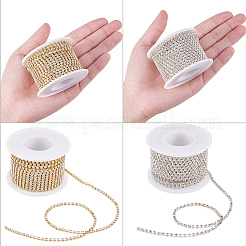 Brass Rhinestone Strass Chains&nbsp;CHC-BC0001-05