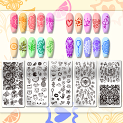 Stainless Steel DIY Nail Art Templates&nbsp;MRMJ-WH0098-013