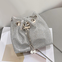 2Pcs Alloy Bucket Bag Drawstring Chains&nbsp;DIY-WR0003-08P