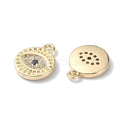 Brass Micro Pave Cubic Zirconia Pendants&nbsp;X1-KK-A194-02G