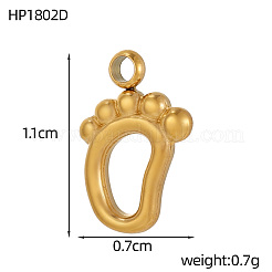 304 Stainless Steel Charms&nbsp;STAS-OY007-21G