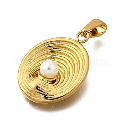 Plastic Pearl Pendants&nbsp;STAS-Q360-06A-G