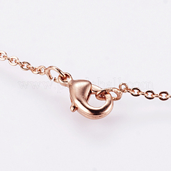Brass Micro Pave Cubic Zirconia Pendant Necklaces&nbsp;NJEW-E111-14