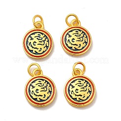 Rack Plating Alloy Enamel Pendants&nbsp;PALLOY-E006-09MG