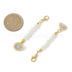 2Pcs 2 Styles Alloy Rhinestone Magnetic Clasps&nbsp;AJEW-JB01294