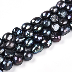 Natural Cultured Freshwater Pearl Beads Strands&nbsp;PEAR-N014-09A-04