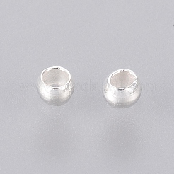 Brass Crimp Beads&nbsp;X-KK-L020-S