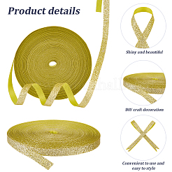 50 Yards Glitter Powder Polyester Ribbon&nbsp;OCOR-CY0002-42B