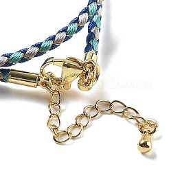 Polyester Cord Braided Necklace Makings&nbsp;MAK-L043-03G-13