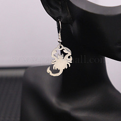 304 Stainless Steel Dangle Earrings for Women&nbsp;WG340C4-01