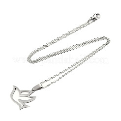 Non-Tarnish 201 Stainless Steel Pendants Necklaces&nbsp;NJEW-S105-JN670-45-1