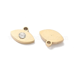 304 Stainless Steel with Rhinestone Pendants&nbsp;STAS-Z184-06G