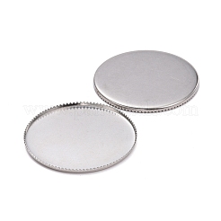 Non-Tarnish 304 Stainless Steel Plain Edge Bezel Cups&nbsp;STAS-I184-03A-P