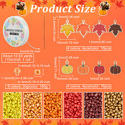 DIY Autumn Theme Bracelet Making Kit&nbsp;DIY-OC0010-61