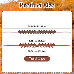 PU Leather Leaf Chain Belts for Women Ladies Dress&nbsp;AJEW-WH20060-15A