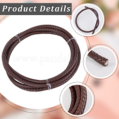 Braided Leather Cord with Core&nbsp;WL-CL0001-01D