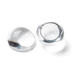 Transparent Half Round Glass Cabochons&nbsp;GGLA-R027-18mm