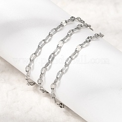 12Pcs 2.2MM 304 Stainless Steel Dapped Chain Necklaces for Men Women&nbsp;NJEW-H093-15P