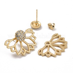 Ring & Flower & Butterfly Stud Earrings&nbsp;EJEW-D277-03G